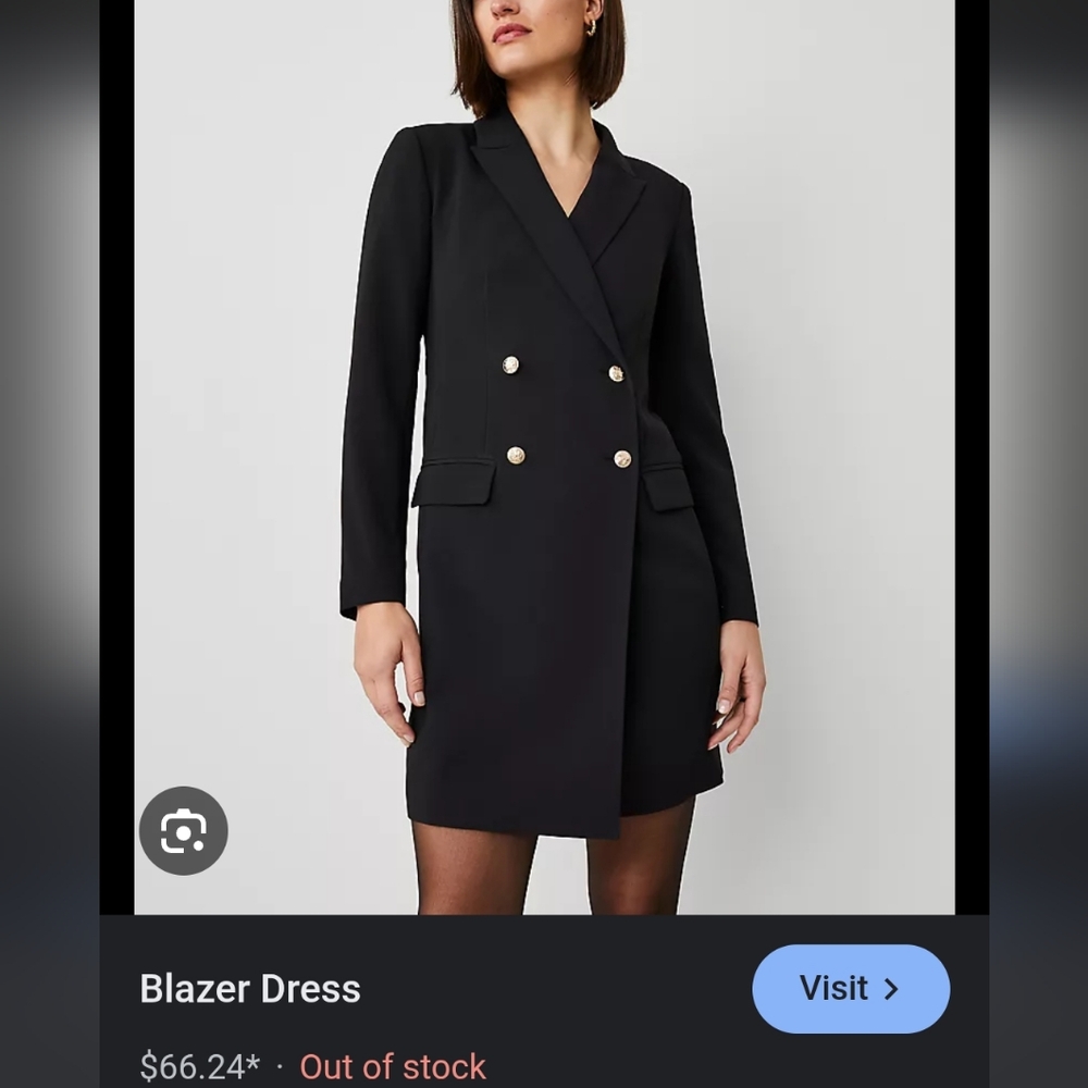 Ann Tylor black  blazer dress
